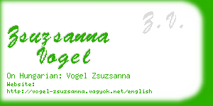 zsuzsanna vogel business card